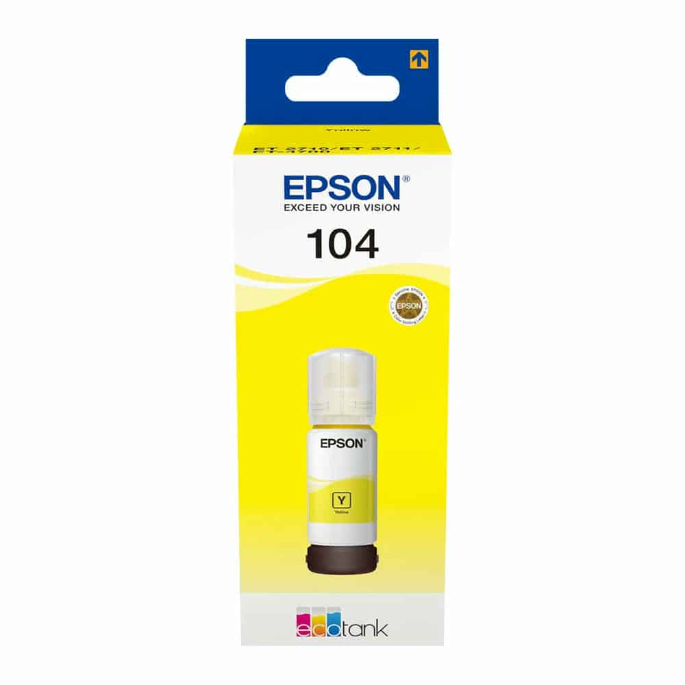 Epson 104 Yellow Ink 65ml Refill Bottle